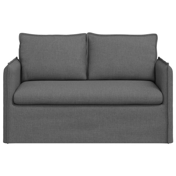 Grote foto vidaxl bank donkergrijs 195 x 82 x 85 cm metaal huis en inrichting bankstellen