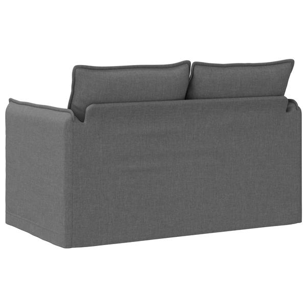 Grote foto vidaxl bank donkergrijs 195 x 82 x 85 cm metaal huis en inrichting bankstellen