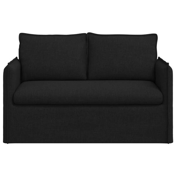 Grote foto vidaxl bank 120cm zwart metaal huis en inrichting bankstellen