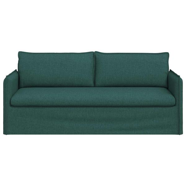 Grote foto vidaxl bank 180cm donkergroen metaal huis en inrichting bankstellen