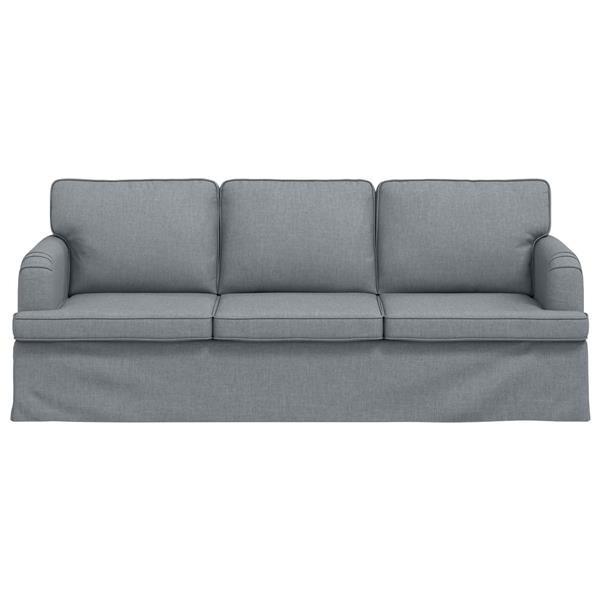 Grote foto vidaxl bank 180cm lichtgrijs metaal huis en inrichting bankstellen