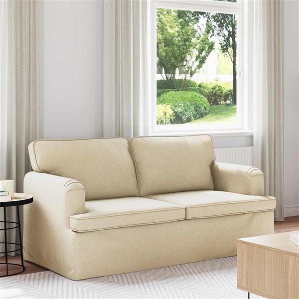 Grote foto vidaxl bank 140cm cr me metaal huis en inrichting bankstellen