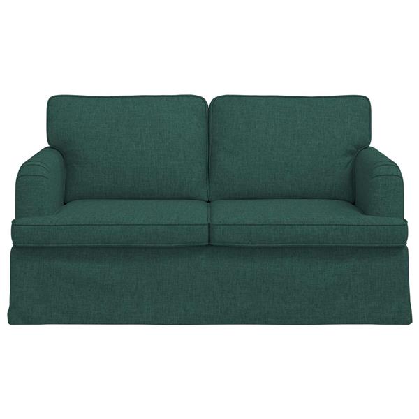 Grote foto vidaxl bank 120cm donkergroen metaal huis en inrichting bankstellen