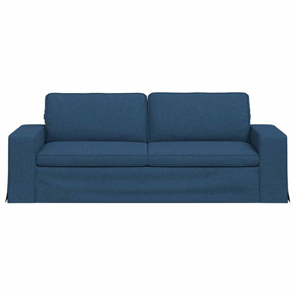 Grote foto vidaxl bank 180cm blauw metaal huis en inrichting bankstellen