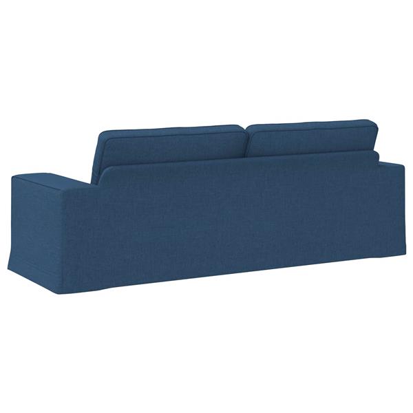 Grote foto vidaxl bank 180cm blauw metaal huis en inrichting bankstellen