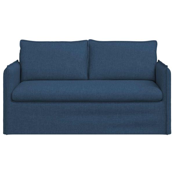 Grote foto vidaxl bank 140cm blauw metaal huis en inrichting bankstellen