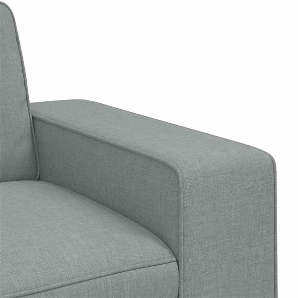 Grote foto vidaxl bank 180cm lichtgrijs metaal huis en inrichting bankstellen