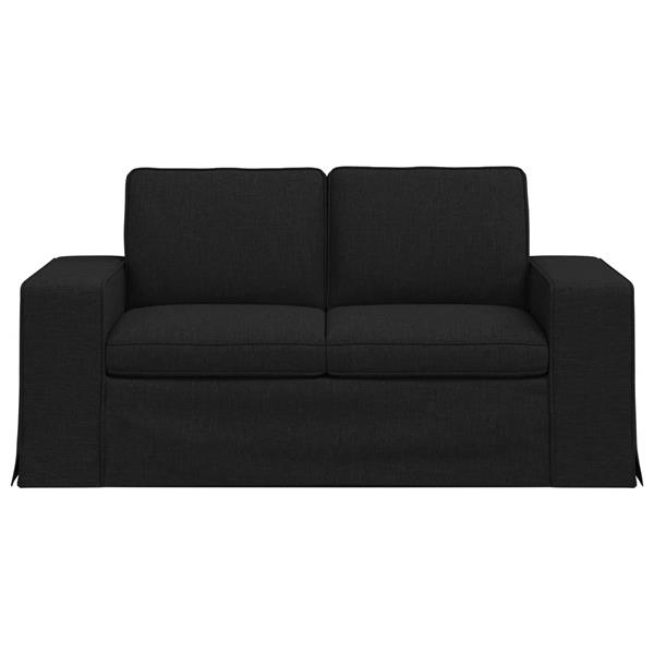 Grote foto vidaxl bank 120cm zwart metaal huis en inrichting bankstellen