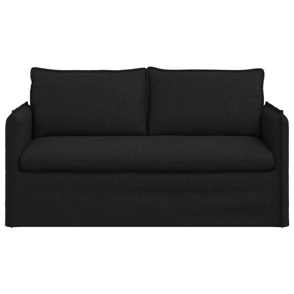 Grote foto vidaxl bank 140cm zwart metaal huis en inrichting bankstellen