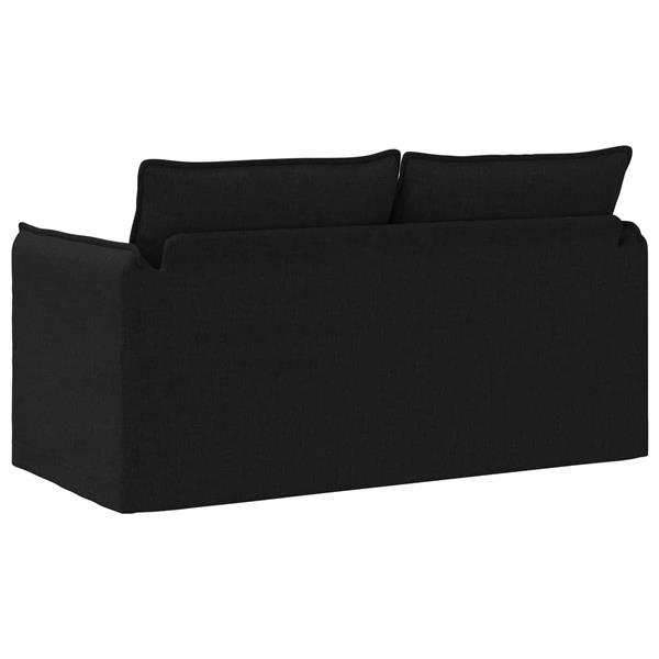 Grote foto vidaxl bank 140cm zwart metaal huis en inrichting bankstellen