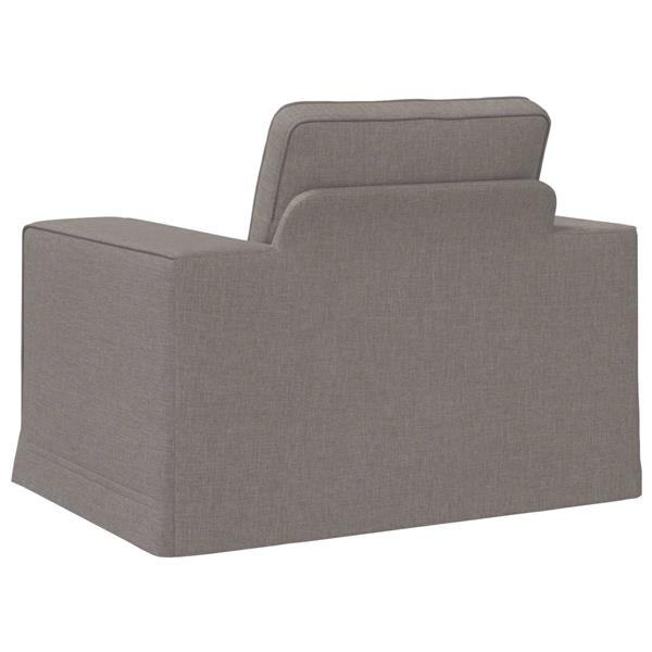 Grote foto vidaxl bank 60cm taupe metaal huis en inrichting bankstellen