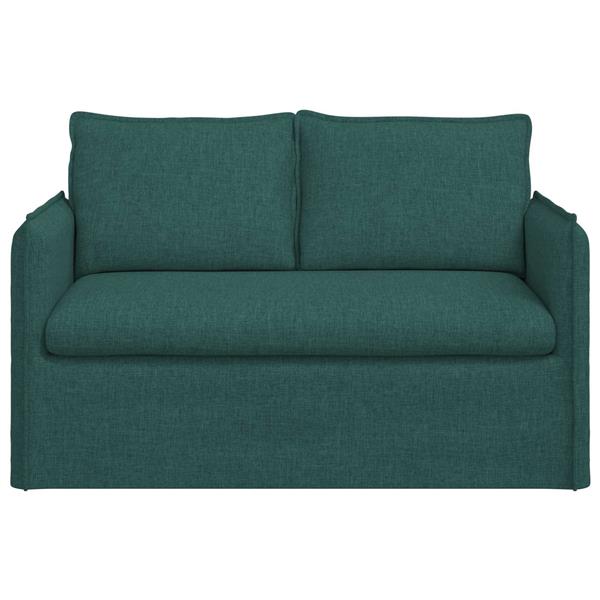 Grote foto vidaxl bank 120cm donkergroen metaal huis en inrichting bankstellen