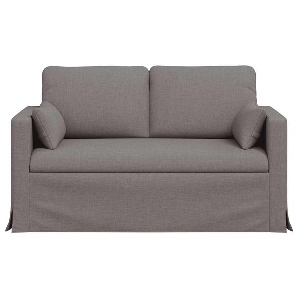 Grote foto vidaxl bank 120cm taupe metaal huis en inrichting bankstellen