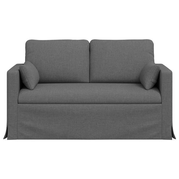 Grote foto vidaxl bank 120cm donkergrijs metaal huis en inrichting bankstellen