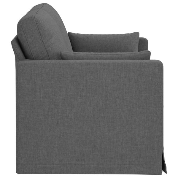 Grote foto vidaxl bank 120cm donkergrijs metaal huis en inrichting bankstellen