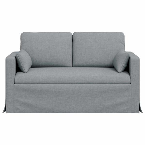 Grote foto vidaxl bank 120cm lichtgrijs metaal huis en inrichting bankstellen