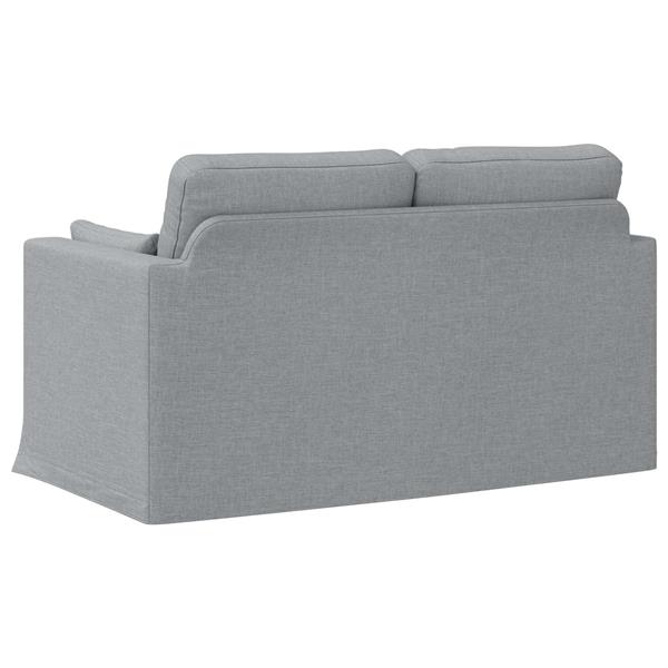 Grote foto vidaxl bank 120cm lichtgrijs metaal huis en inrichting bankstellen