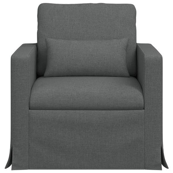 Grote foto vidaxl bank 180cm donkergrijs metaal huis en inrichting bankstellen