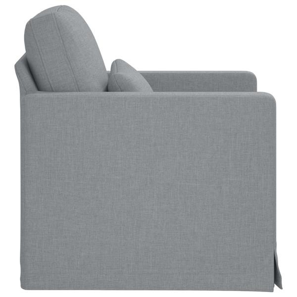 Grote foto vidaxl bank 60cm lichtgrijs metaal huis en inrichting bankstellen