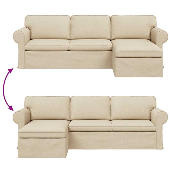 Grote foto vidaxl bank 210cm cr me metaal huis en inrichting bankstellen