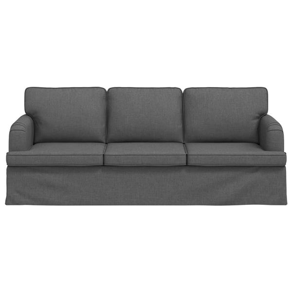 Grote foto vidaxl bank 180cm donkergrijs metaal huis en inrichting bankstellen