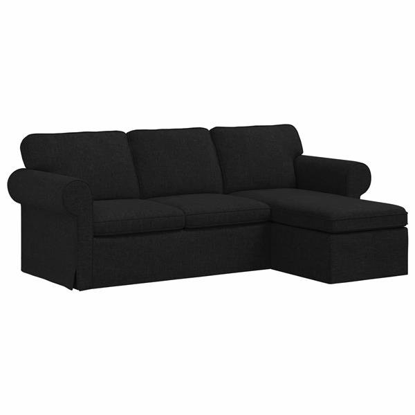 Grote foto vidaxl bank 180cm zwart metaal huis en inrichting bankstellen