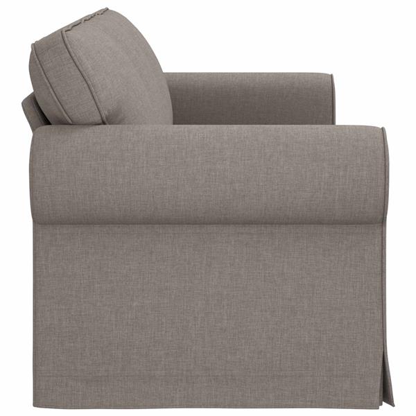 Grote foto vidaxl bank 180cm taupe metaal huis en inrichting bankstellen