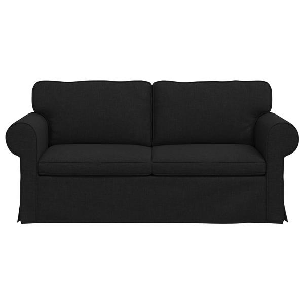 Grote foto vidaxl bank 140cm zwart metaal huis en inrichting bankstellen