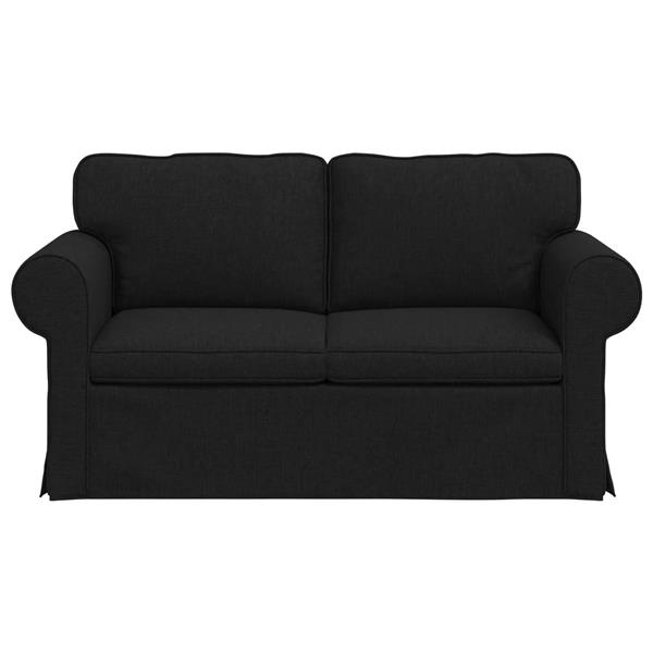 Grote foto vidaxl bank 120cm zwart metaal huis en inrichting bankstellen