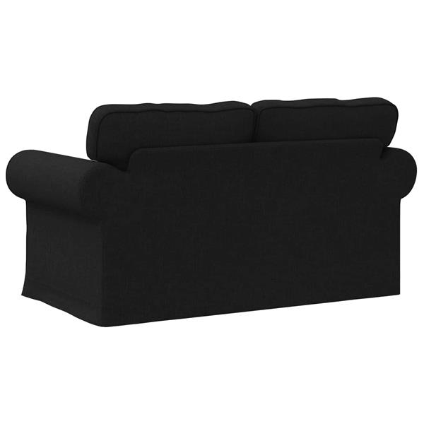 Grote foto vidaxl bank 120cm zwart metaal huis en inrichting bankstellen