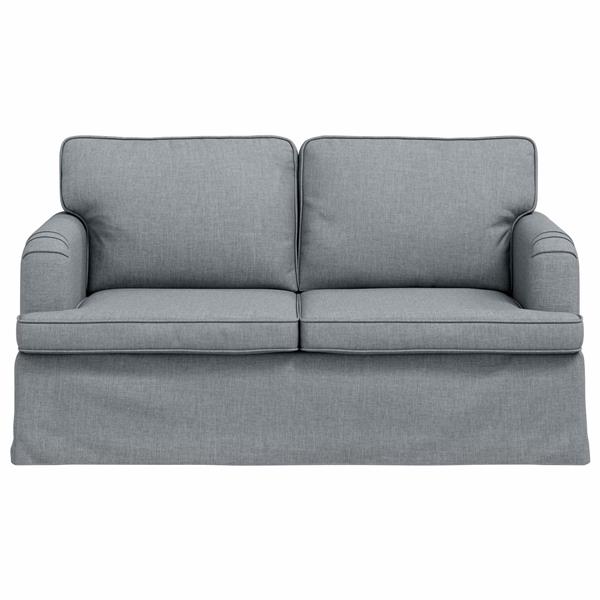 Grote foto vidaxl bank 120cm lichtgrijs metaal huis en inrichting bankstellen