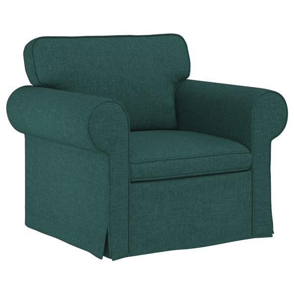 Grote foto vidaxl bank 60cm donkergroen metaal huis en inrichting bankstellen