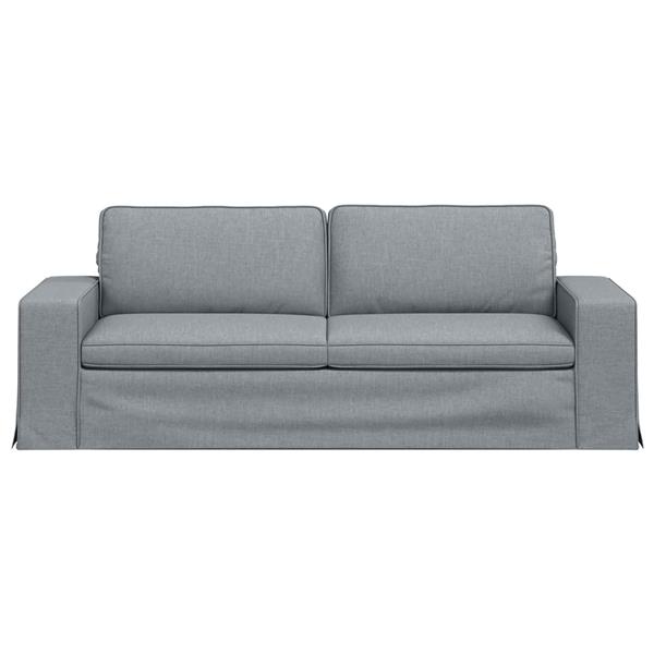 Grote foto vidaxl bank 180cm lichtgrijs metaal huis en inrichting bankstellen