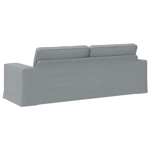 Grote foto vidaxl bank 180cm lichtgrijs metaal huis en inrichting bankstellen