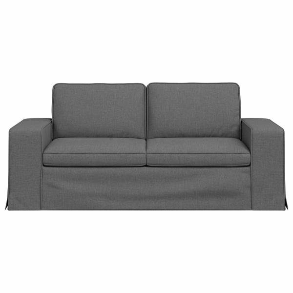 Grote foto vidaxl bank donkergrijs 182 x 80 x 82 cm metaal huis en inrichting bankstellen