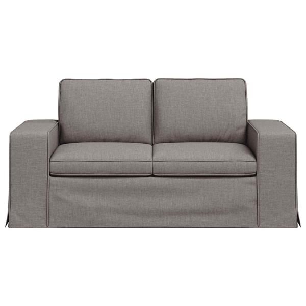 Grote foto vidaxl bank 120cm taupe metaal huis en inrichting bankstellen