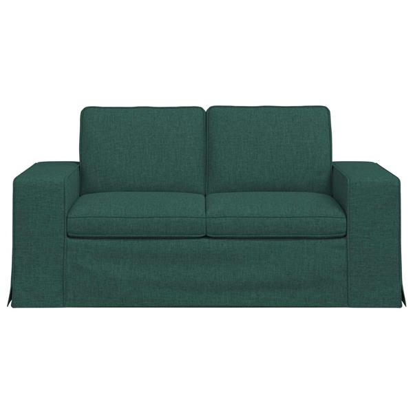 Grote foto vidaxl bank 120cm donkergroen metaal huis en inrichting bankstellen