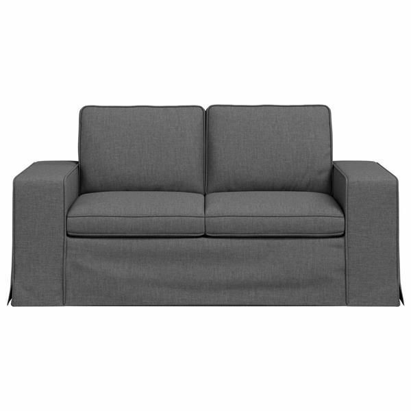 Grote foto vidaxl bank 120cm donkergrijs metaal huis en inrichting bankstellen