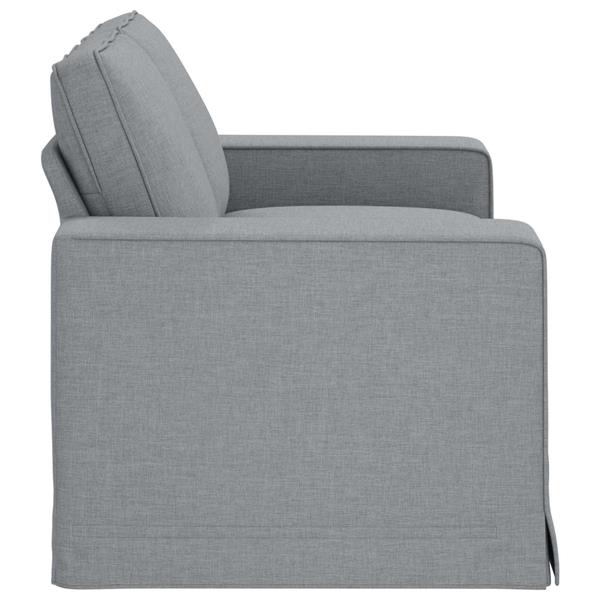 Grote foto vidaxl bank 120cm lichtgrijs metaal huis en inrichting bankstellen