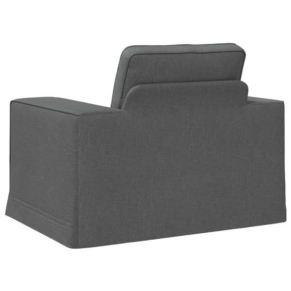 Grote foto vidaxl bank 60cm donkergrijs metaal huis en inrichting bankstellen