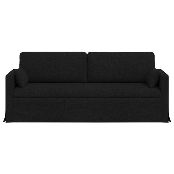 Grote foto vidaxl bank 180cm zwart metaal huis en inrichting bankstellen