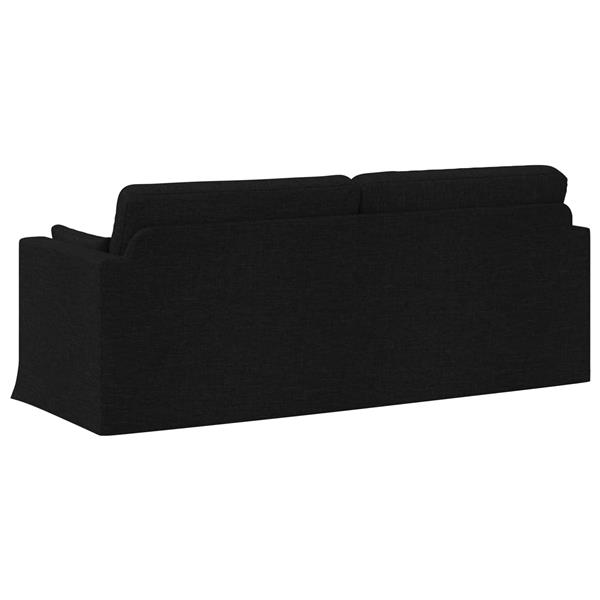 Grote foto vidaxl bank 180cm zwart metaal huis en inrichting bankstellen