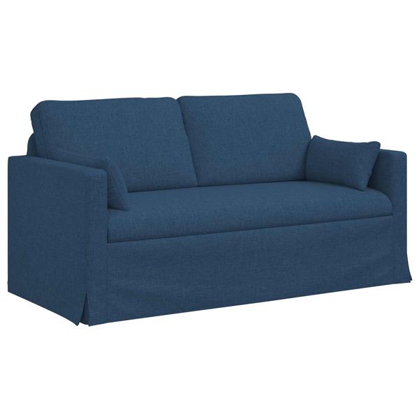 Grote foto vidaxl bank 140cm blauw metaal huis en inrichting bankstellen