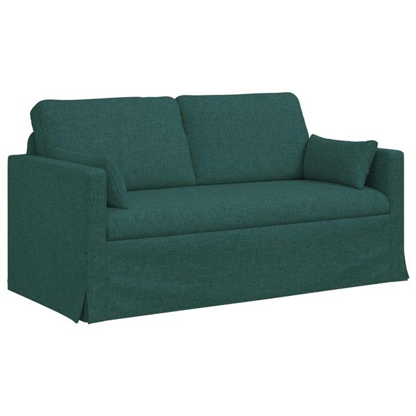 Grote foto vidaxl bank 140cm donkergroen metaal huis en inrichting bankstellen