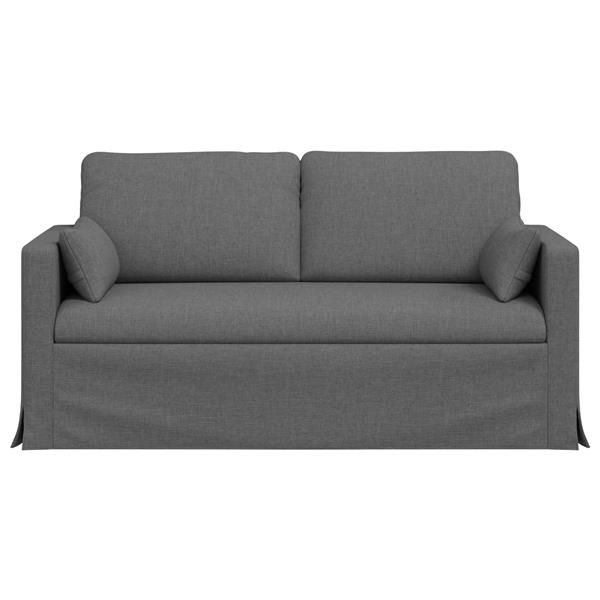 Grote foto vidaxl bank 140cm donkergrijs metaal huis en inrichting bankstellen