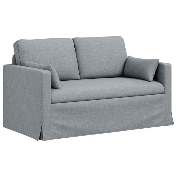 Grote foto vidaxl bank 120cm lichtgrijs metaal huis en inrichting bankstellen