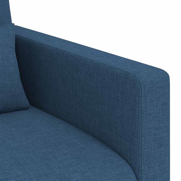 Grote foto vidaxl bank 180cm blauw metaal huis en inrichting bankstellen