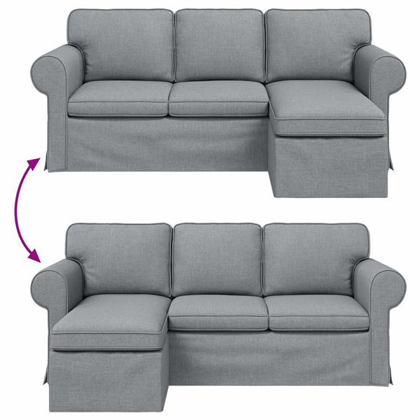 Grote foto vidaxl bank 160cm lichtgrijs metaal huis en inrichting bankstellen