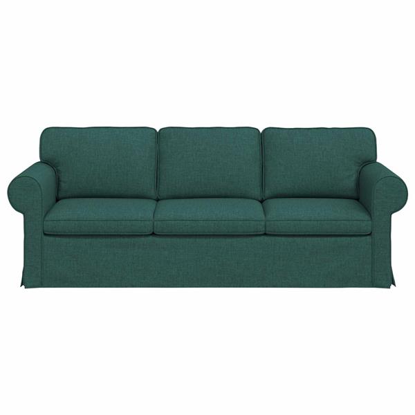 Grote foto vidaxl bank 180cm donkergroen metaal huis en inrichting bankstellen