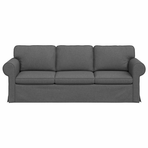 Grote foto vidaxl bank 180cm donkergrijs metaal huis en inrichting bankstellen